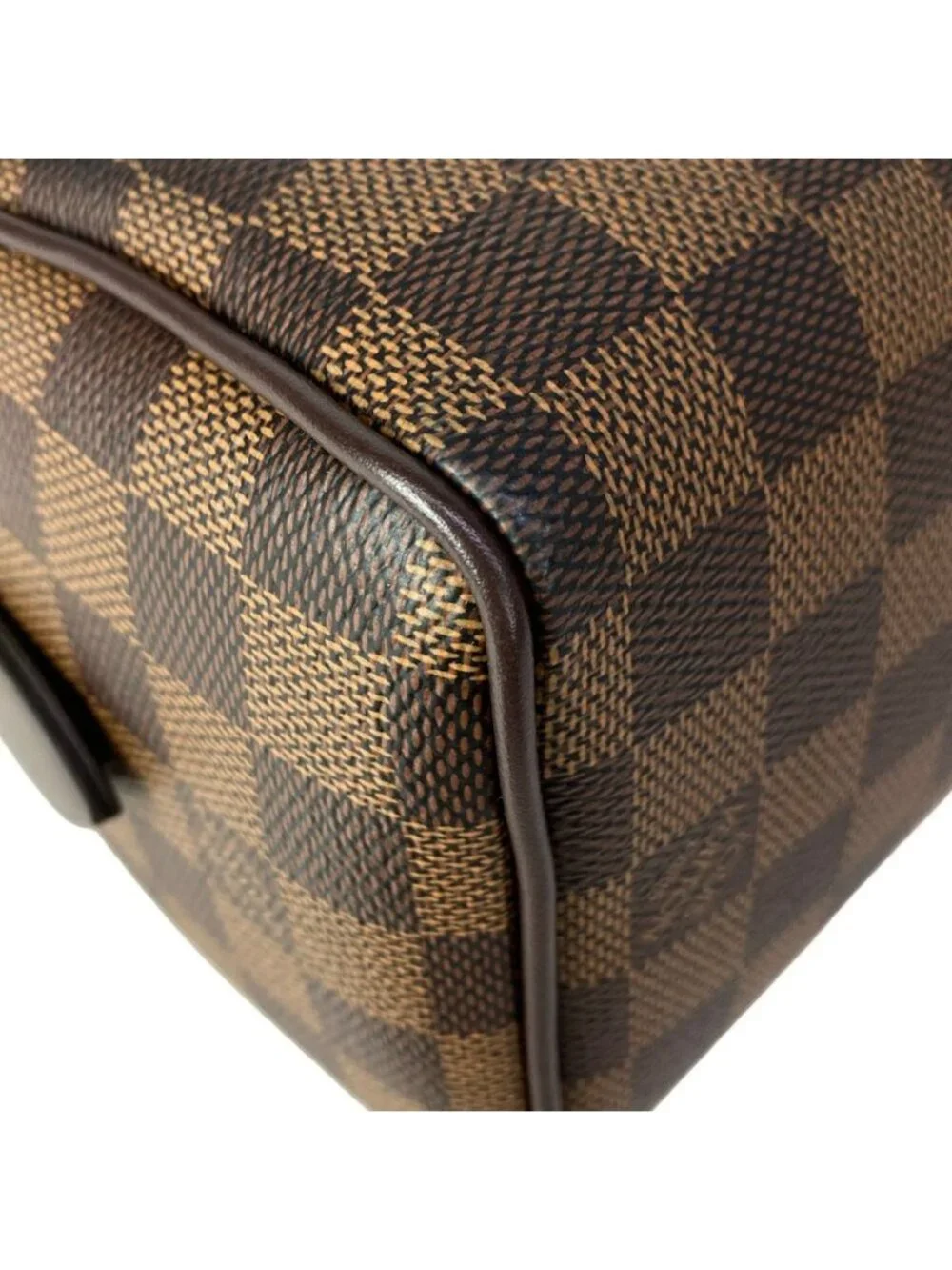 Louis Vuitton Handbag Damier Speedy Bandouliere Ebene Leather Cowhide